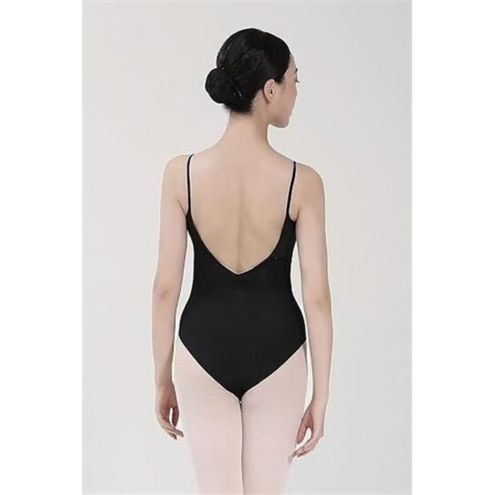Navy One-Piece Women's Dance Leotard - Picture 5 of 5